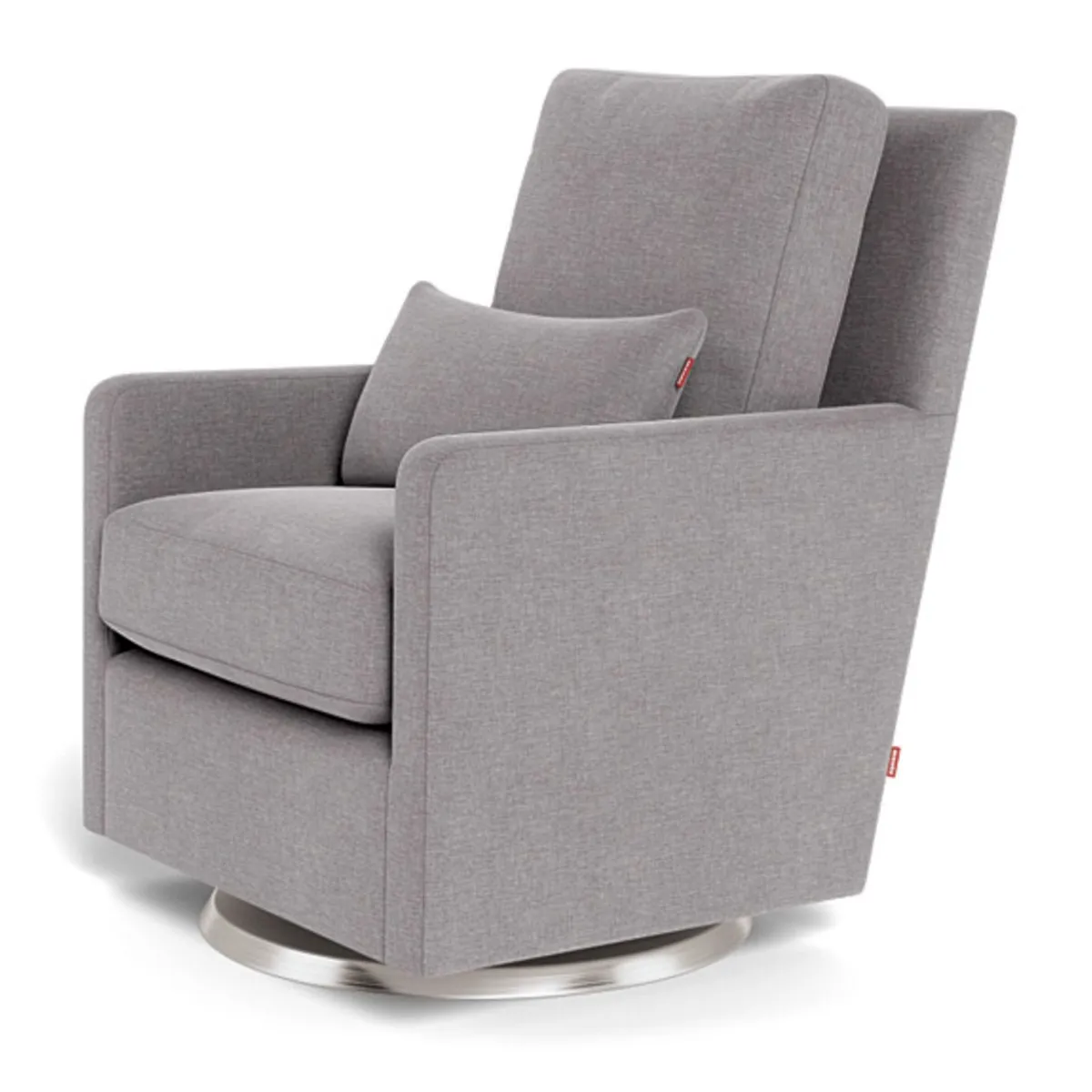 Monte Fauteuil Berçant et Pivotant Como - Pepper Gris  Argent