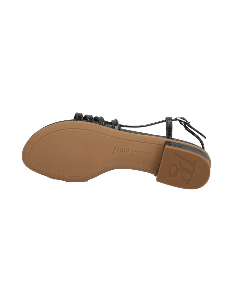 Lackleder Sandale
