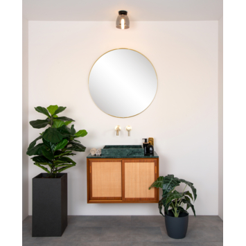 Lucide Tyler Plafonnière Badkamer zwart