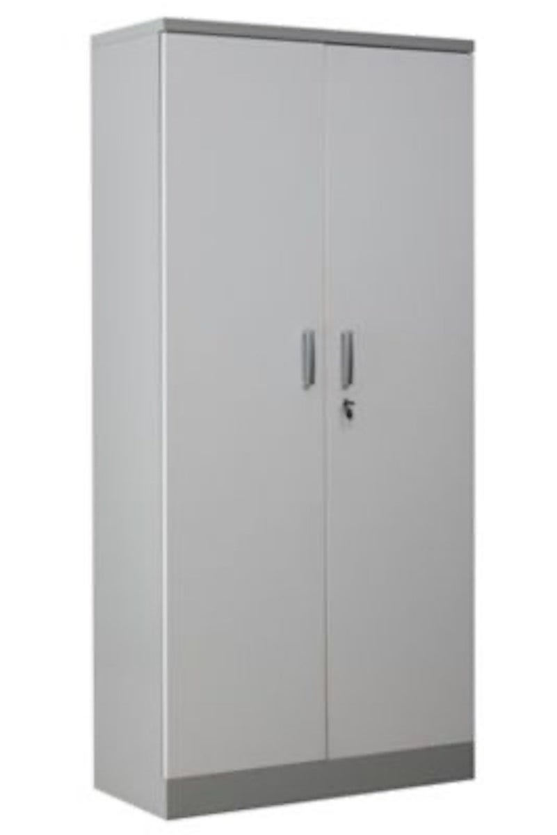 PROREGAL Beetle archiefkast met 4 legplanken, afmetingen (H x B x D): 195 x 92 x 42 cm, grijs & wit