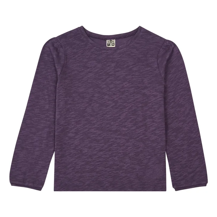 Bonton T-Shirt Coton Bio Flammé | Violet