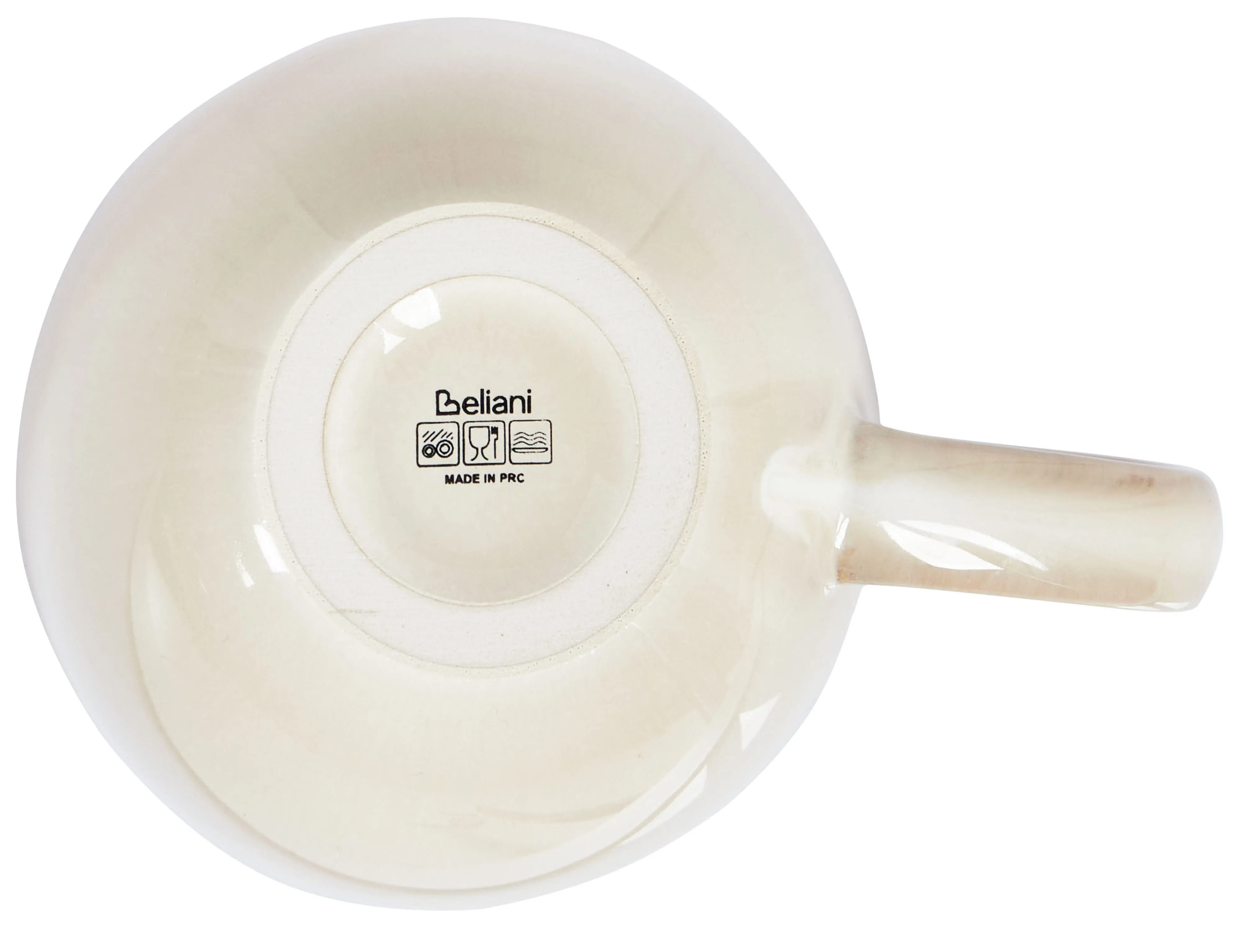 Set van 4 mokken GINSENG Steengoed Lichtbeige