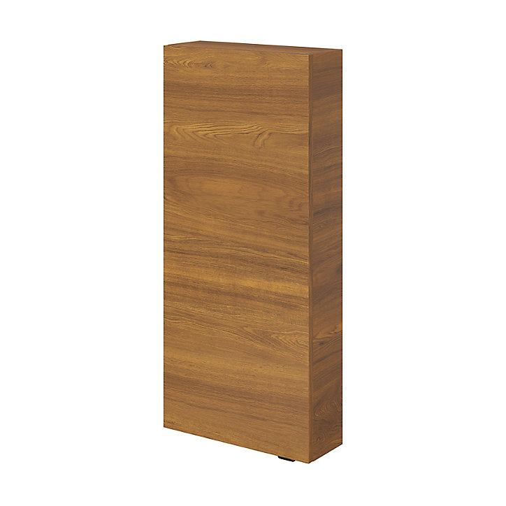 Armoire de salle de bains faible profondeur GoodHome Imandra décor noyer L. 40 x H. 90 x P. 15 cm