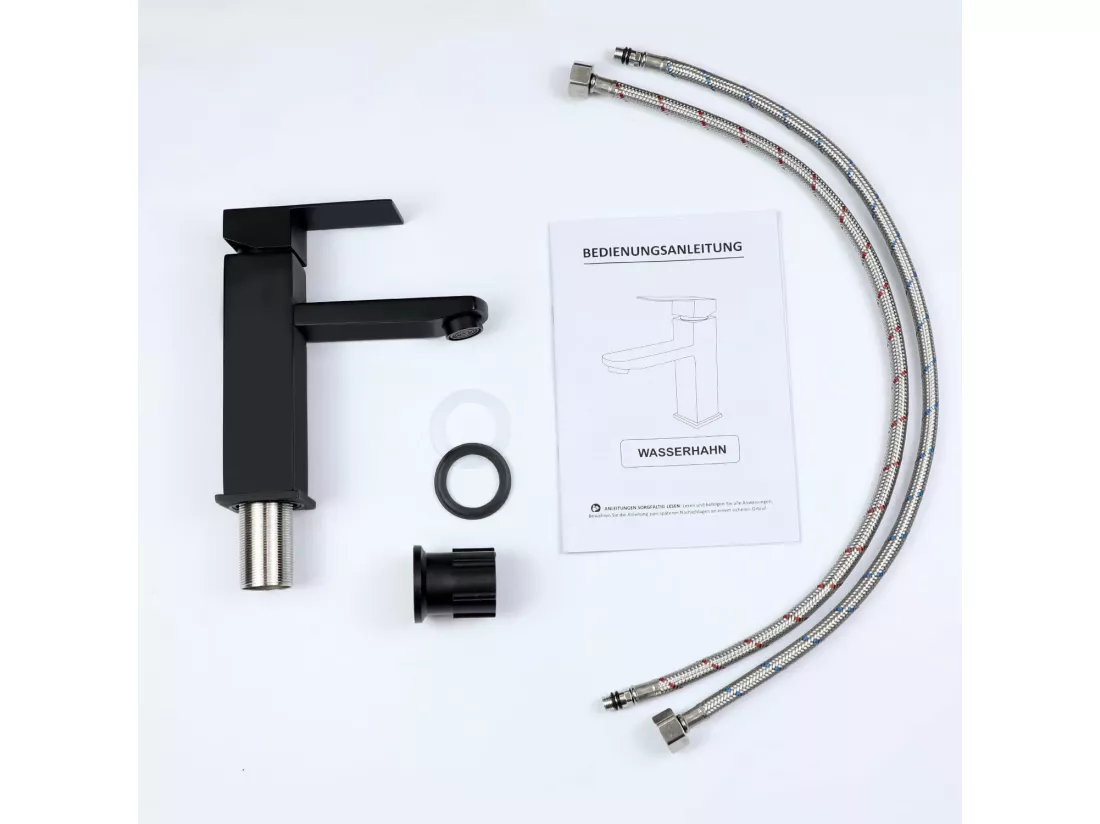 NETTLIFE robinet d'évier robinet chaud/froid robinet haute pression en acier inoxydable