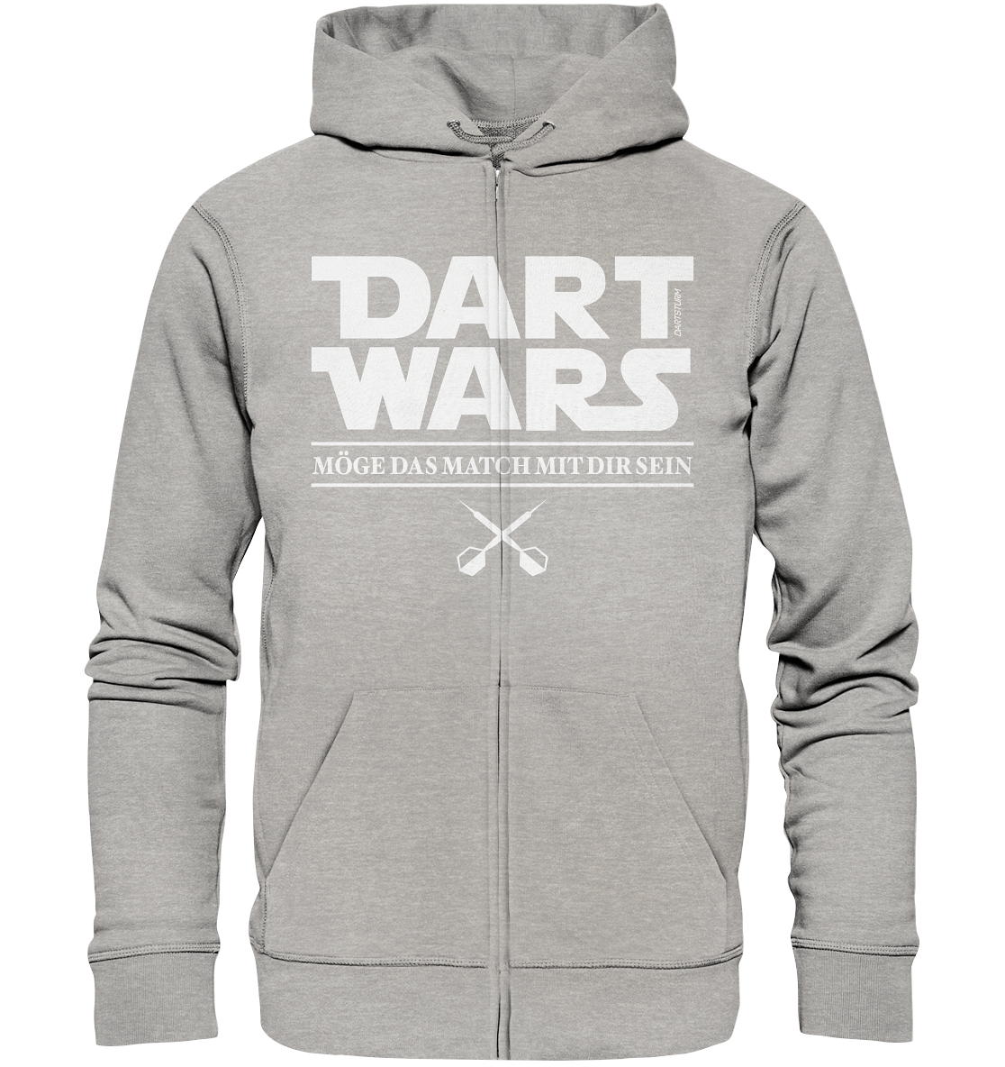 DartSturm - Dart Wars Weiß - Organic Zipper