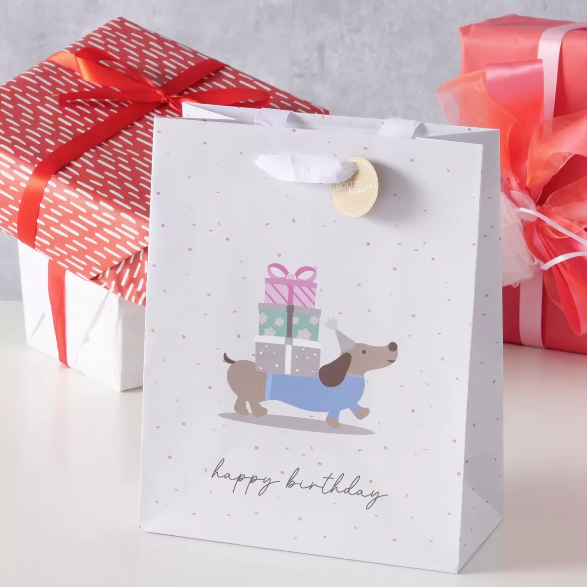 Geschenktüte Trilly beige,braun