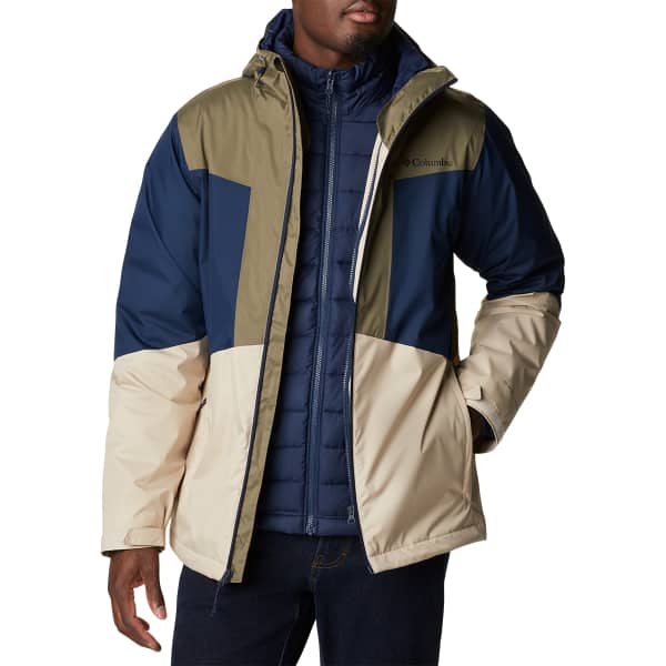 Veste de ski COLUMBIA WALLOWA PARK INTERCHANGE JKT ANCIENT FOSSIL, STONE GREEN, COLL NAVY