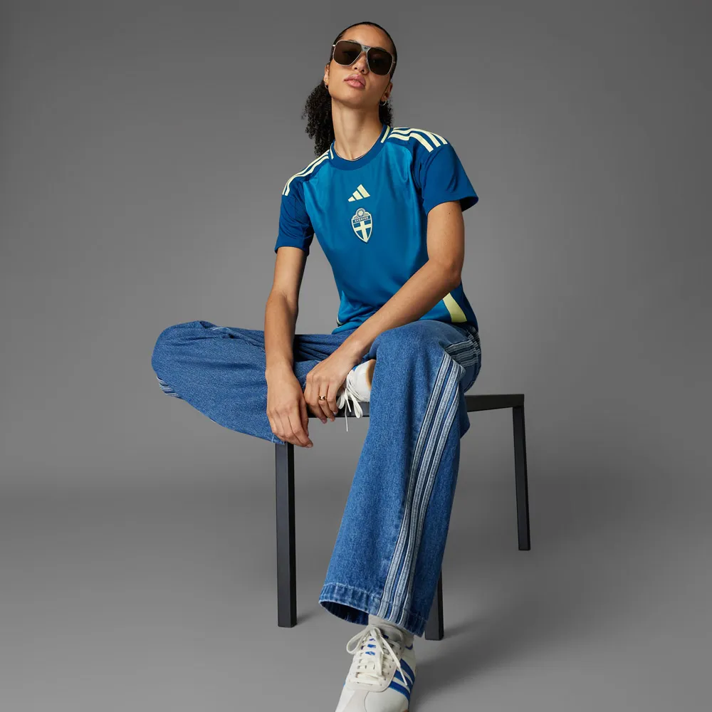 adidas Sweden 24/25 Weg Damen T-Shirt mit kurzen Ärmeln