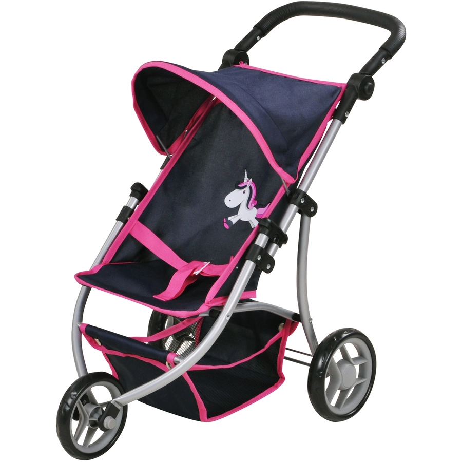 knorr toys® Puppenbuggy Jogger Lio - UMA. Das Einhorn blue blau