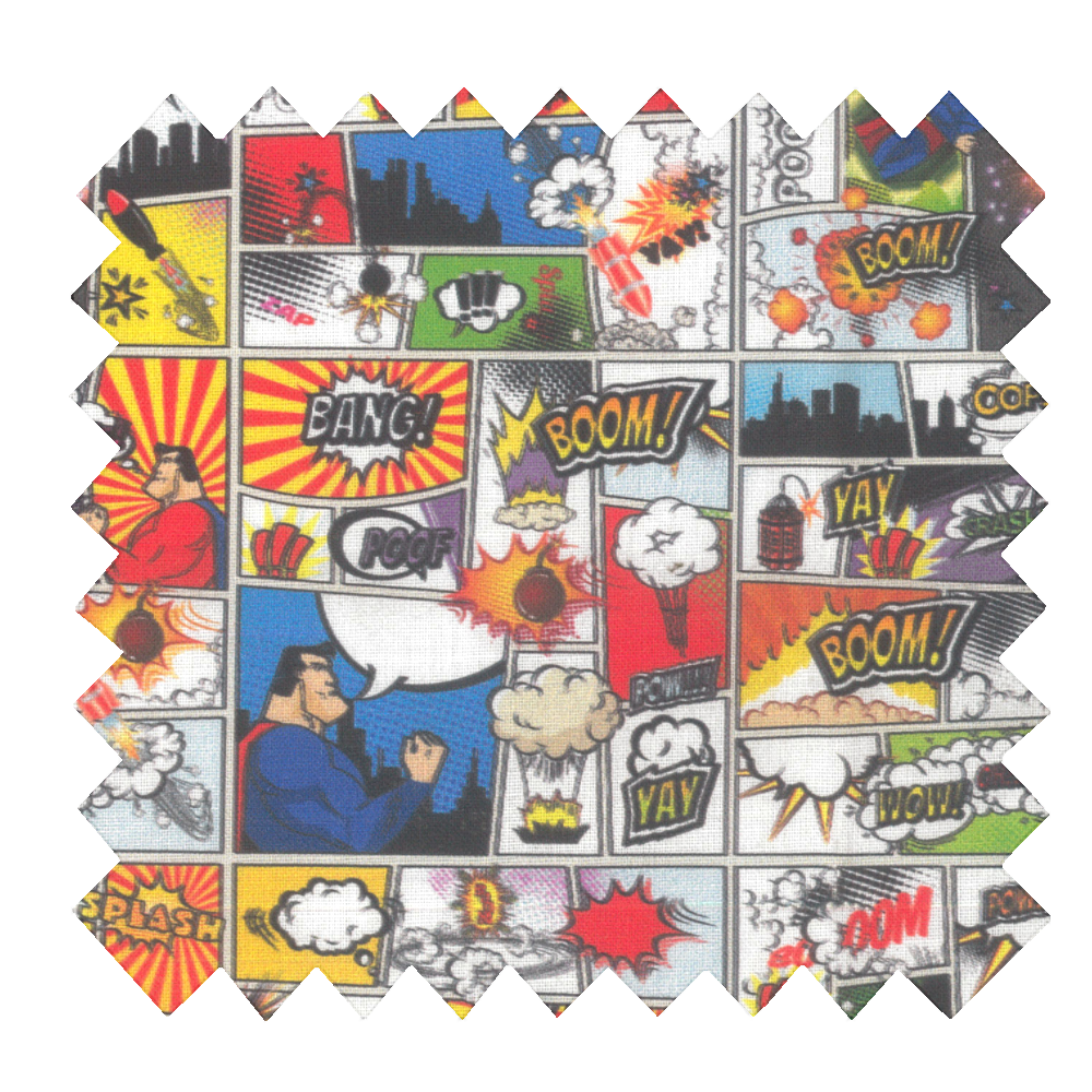 Tissu Coton Au Mètre Bd Super Heros Ex1101