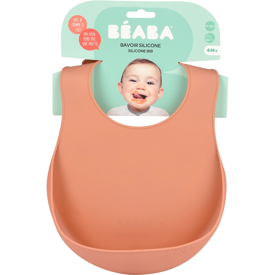 BEABA® Lätzchen aus Silikon - Terracotta