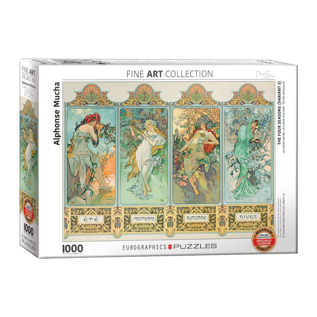 Puzzle - Alphonse Mucha - Four Seasons - 1000 Pièces