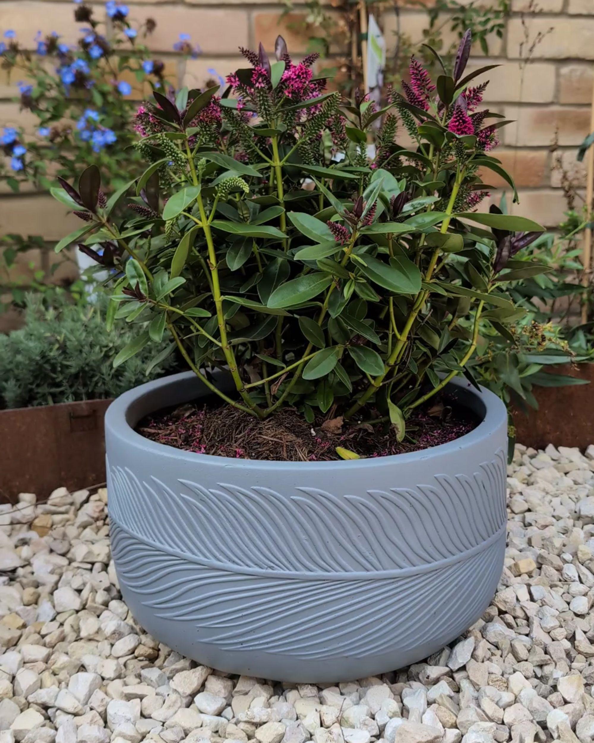 Bloempot FTERO 35 cm Grijs