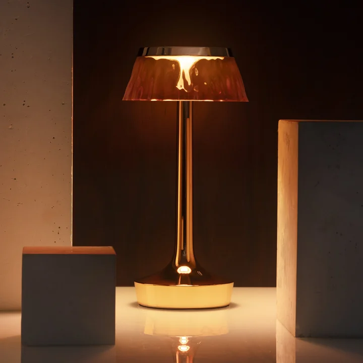 Flos - Bon jour Unplugged Akku-Tischleuchte, Color Tune, storm grey
