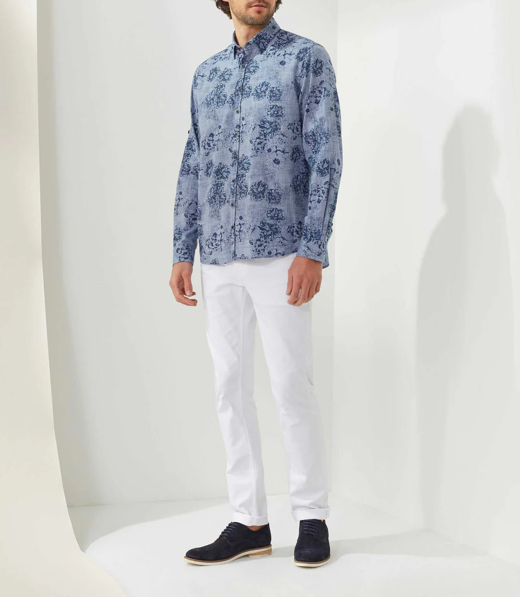 Chemise casual marine 