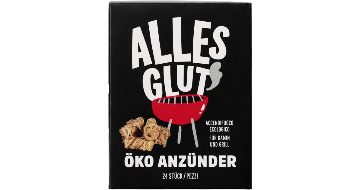 Alles Glut Öko-Anzündwolle 24er-Packung