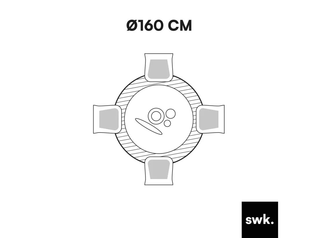 Tapis rond intérieur motifs cercles en relief crème Ø160cm