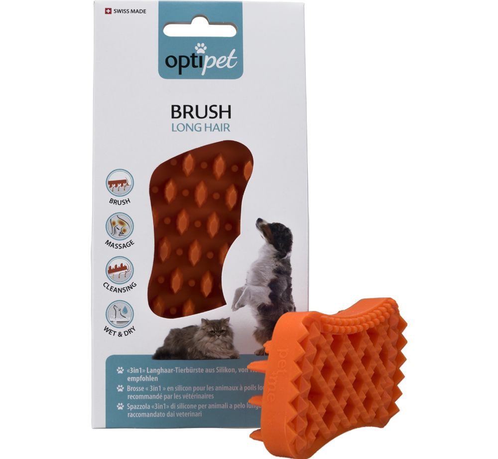 OptiPet Tierbürste für Langhaartiere