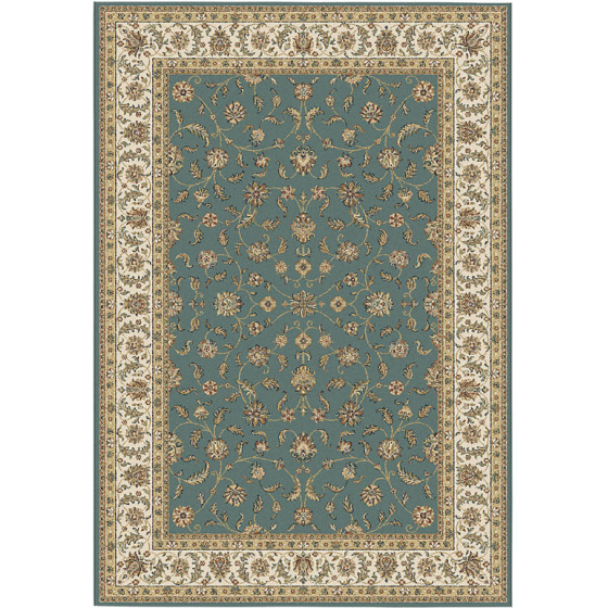 Tapis style persan en velours ras - kiana - vert antique - 200 x 290 cm