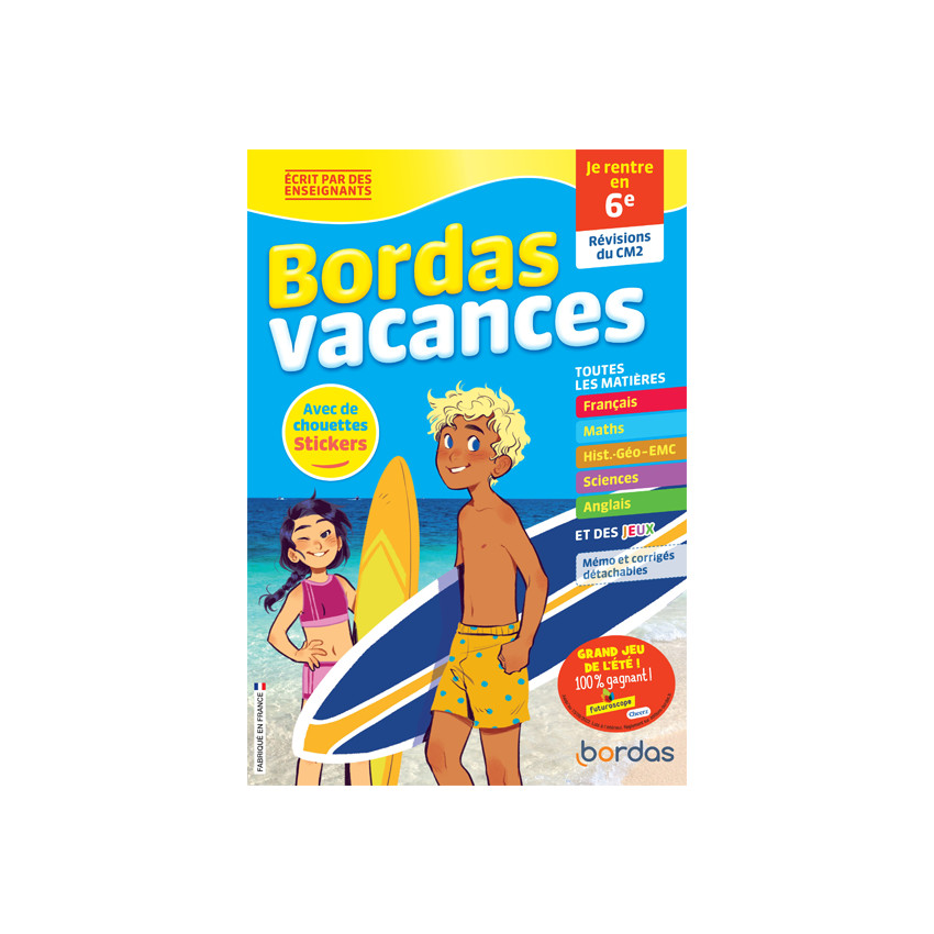 Cahier de vacances - Je rentre en 6ème