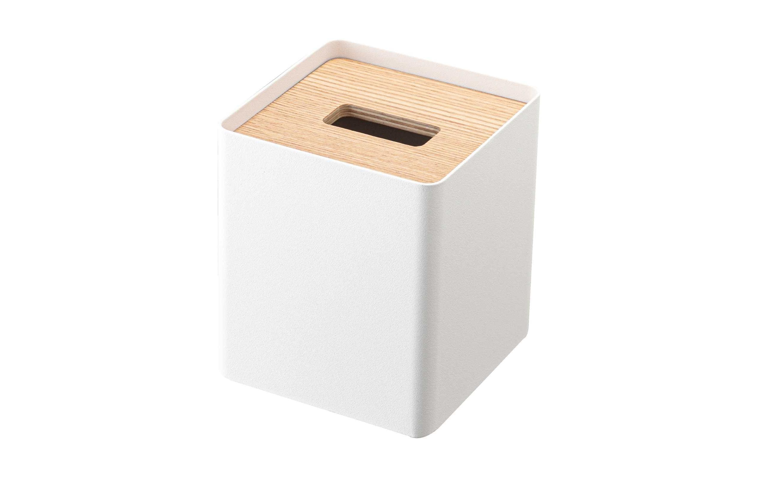 Kosmetiktuchbox Rin WeissQuadratische Taschentuchbox
