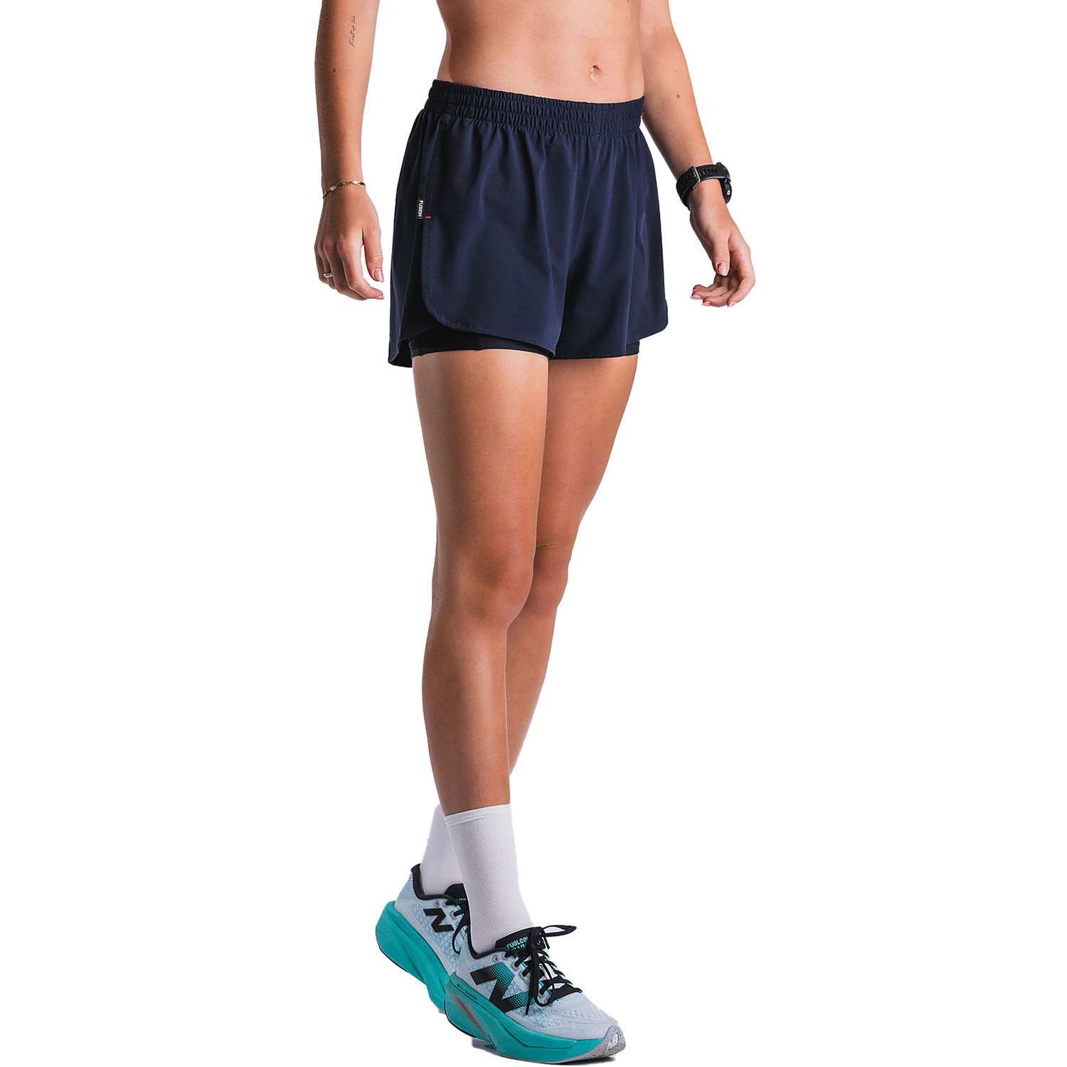 Fusion Run Shirt 2in1 Short Set Dames