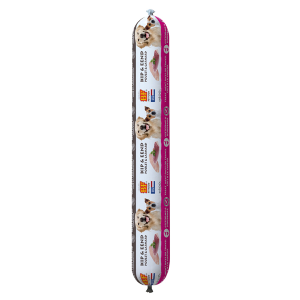 10x BF Petfood Vleesvoeding Eend - Kip800 gr