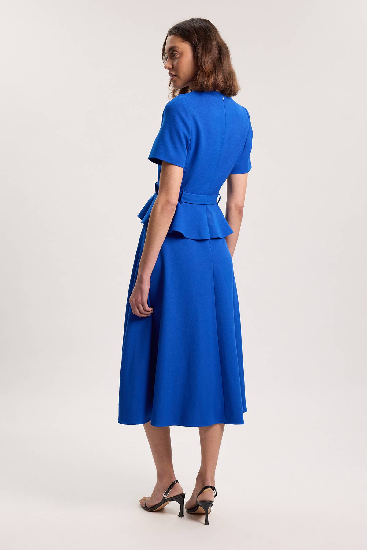 KarenMillen Robe Midi Structurée Cintrée Avec Ceinture