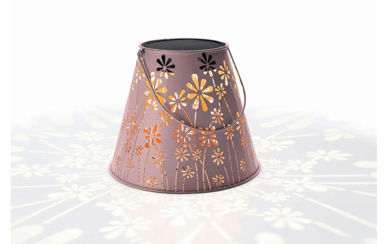 Laterne Solar Antic Daisy, Ø 26 x 21 cm, AltrosaSolarleuchte zum Aufstellen oder Aufhängen