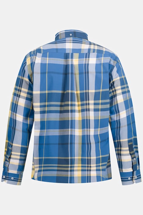 Karohemd, Langarm, Buttondown-Kragen, Modern Fit, bis 8XL