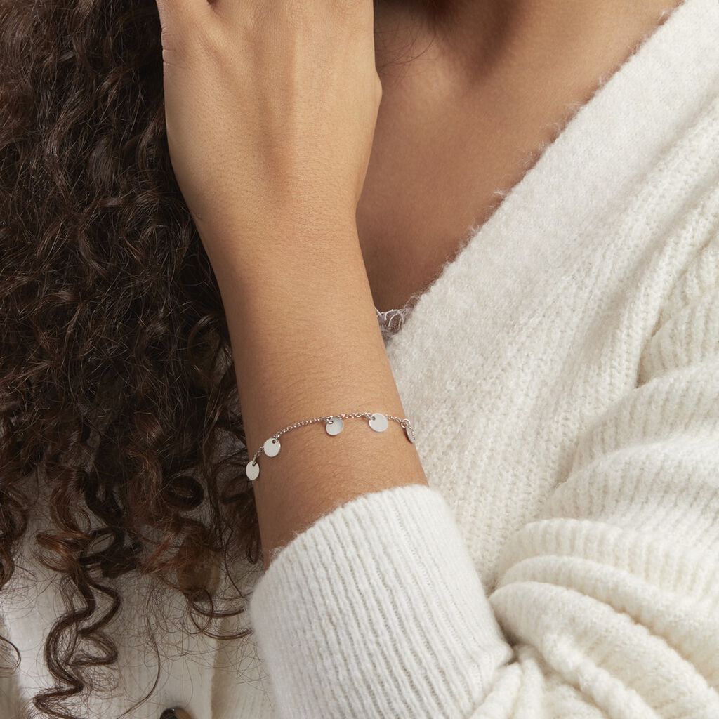 Bracelet Ragavi Argent Blanc