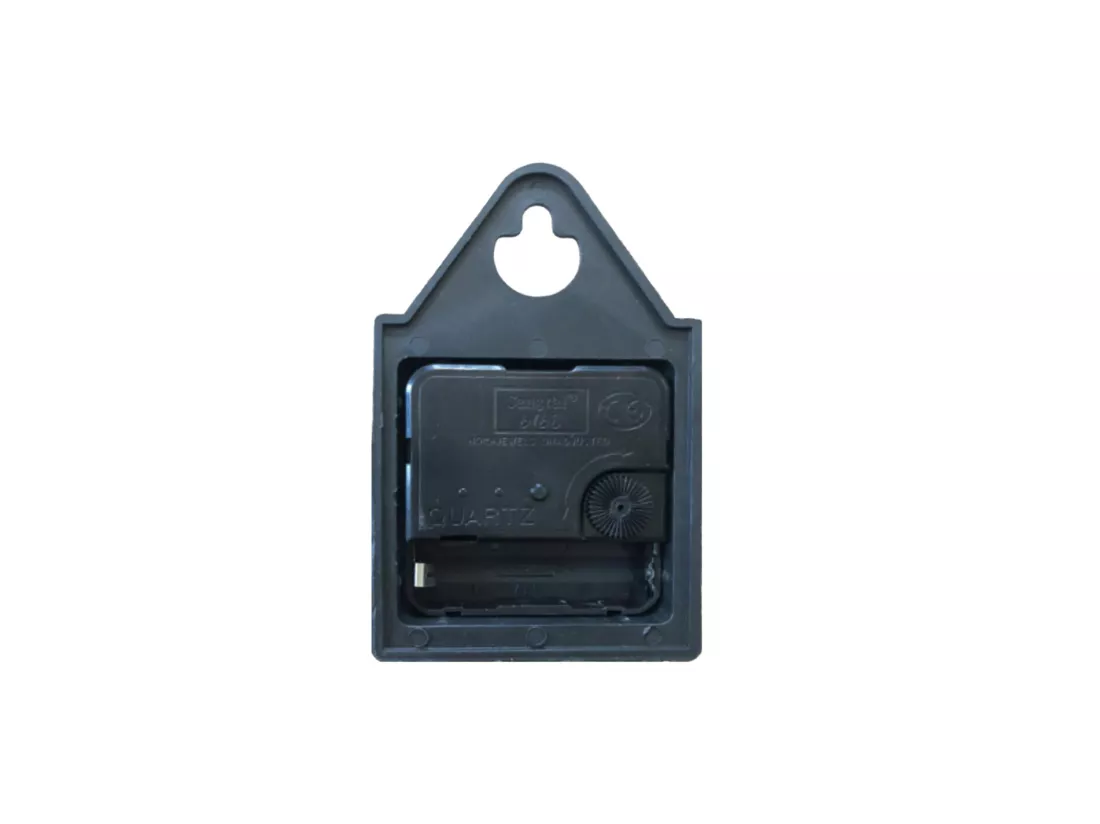 Horloge Murale Mdf Noir Brun Cuisine Salon 33,8x33,8x4