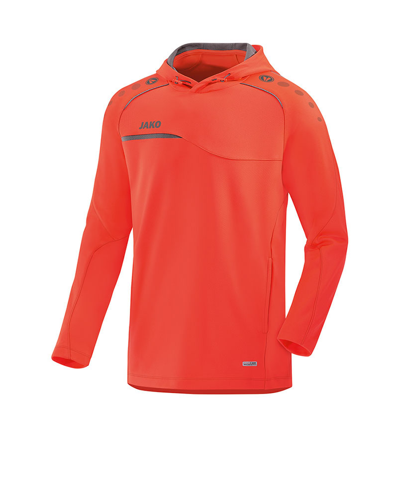JAKO Prestige Hoody Kapuzensweatshirt Rot Grau F40