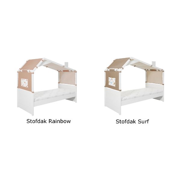 Cool Kids Bedbank Met Hutconstructie Wit 90 x 200 cm
