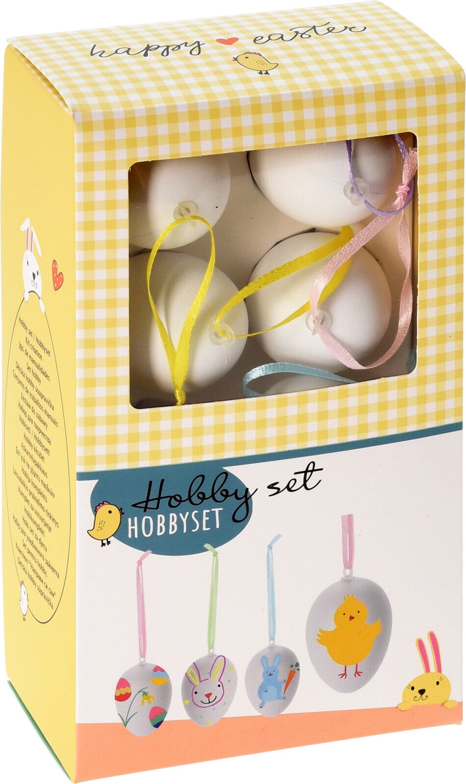 Hobbyset paaseieren meerdere kleuren 8-delig