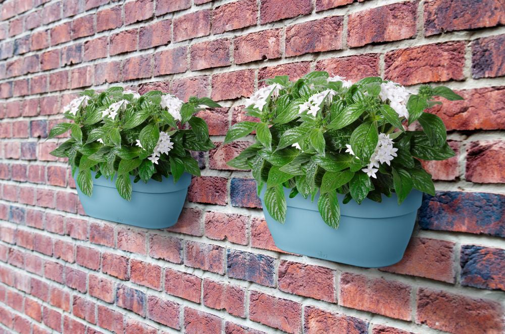 Elho muur plantenbak Vibia Campana blauw 35 x 16,2 x 14,8 cm