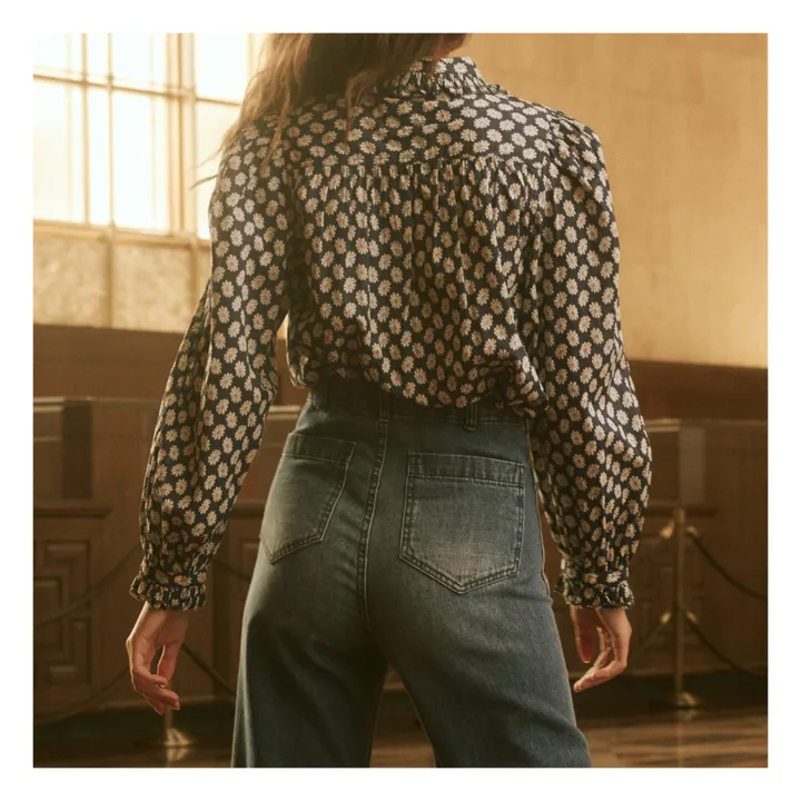 The Great Blouse The Hemmingway Daisy | Bleu marine