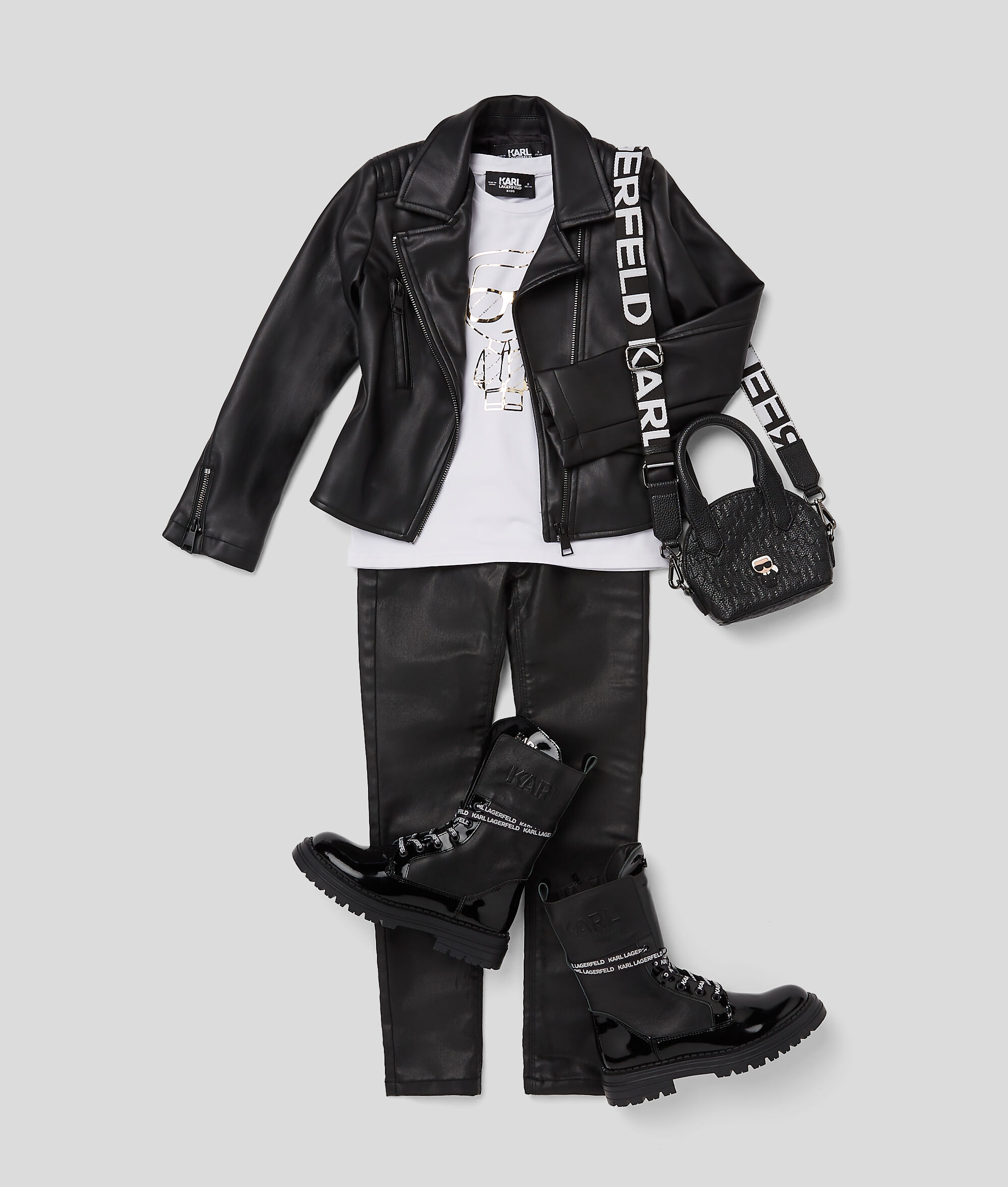Veste en cuir Rsg pour fille