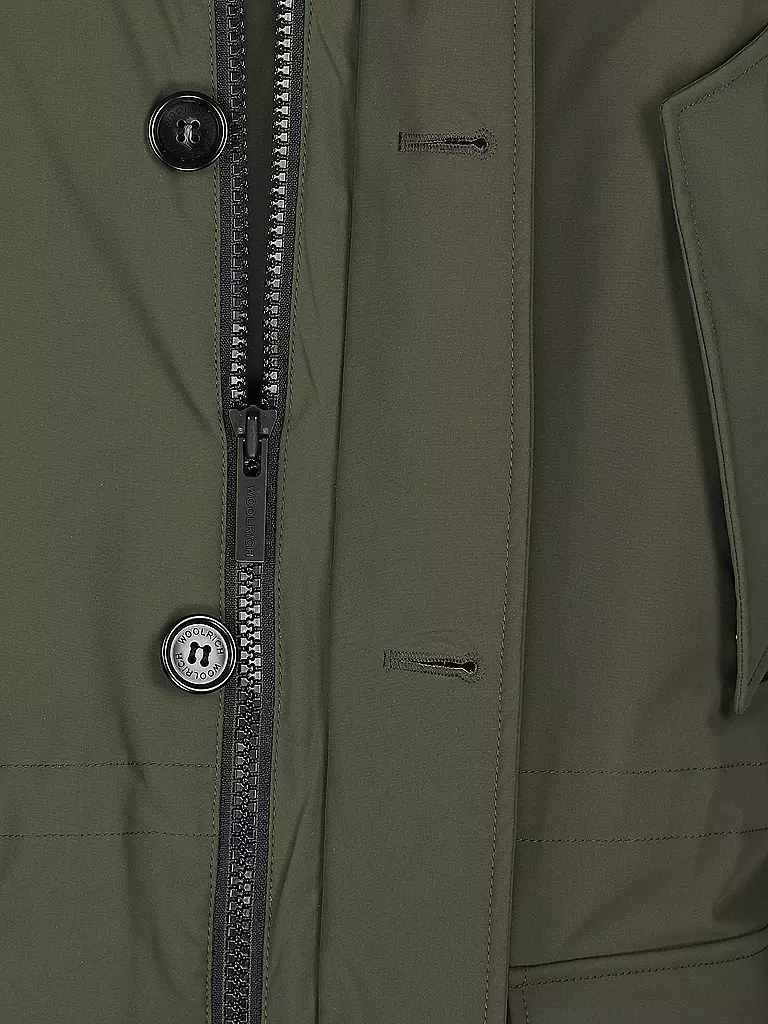 WOOLRICH Daunenparka Regular Fit Arctic Stretch olive