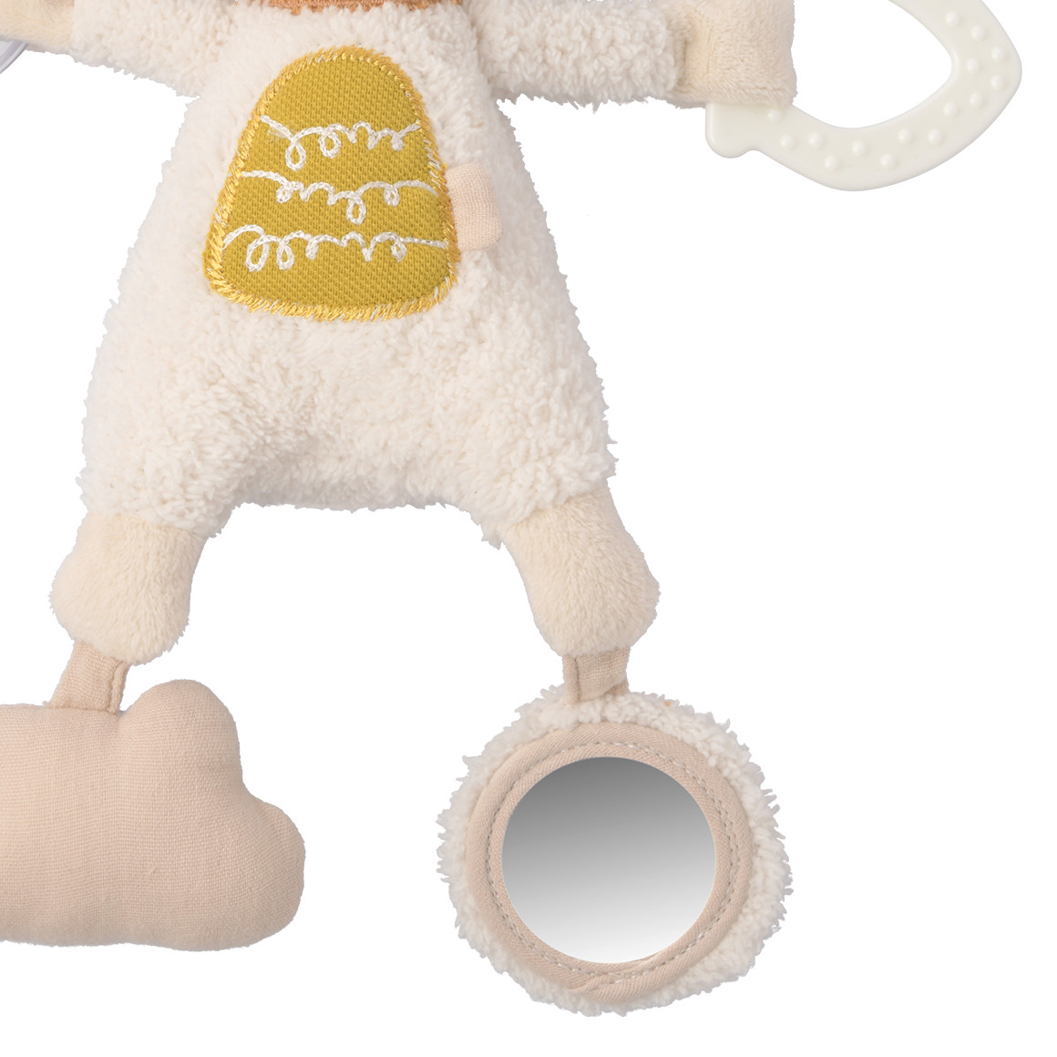 Topomini Baby Activity Schaf mit vielen Elementen hellbeige