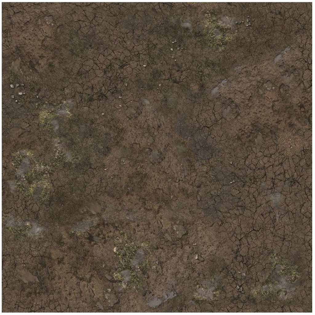 Battle Systems - Muddy Streets Gaming Mat - 60x60cm