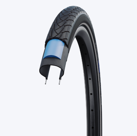 GREEN MARATHON Perf. Reifen  Black Refl.  28x1.40, 700x35C, 37-622