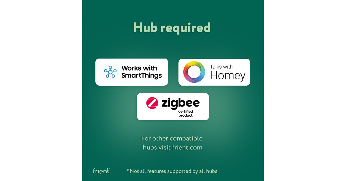 FrientSmart DIN Relay relais  (Lichtgrijs, Zigbee)