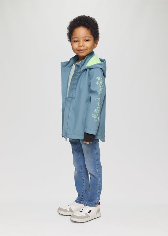 s.Oliver RED LABEL - Softshell-Jack - Effen - Waterafstotend - Reflecterende Elementen