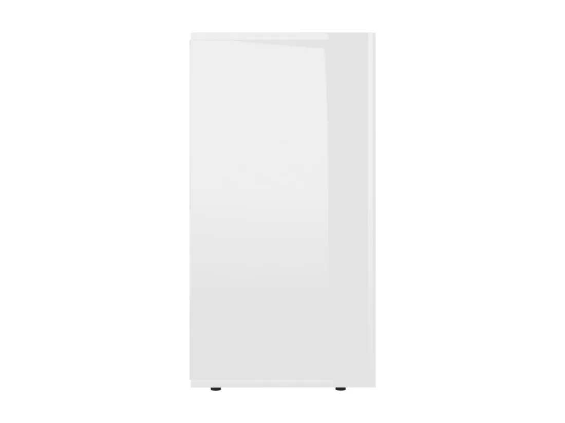 Buffet Blanc brillant 120x36x69 cm Aggloméré