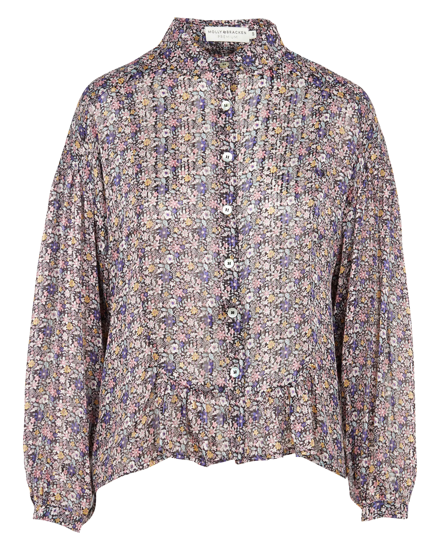 Chemise col classique imprimé fleuri | Multicolore