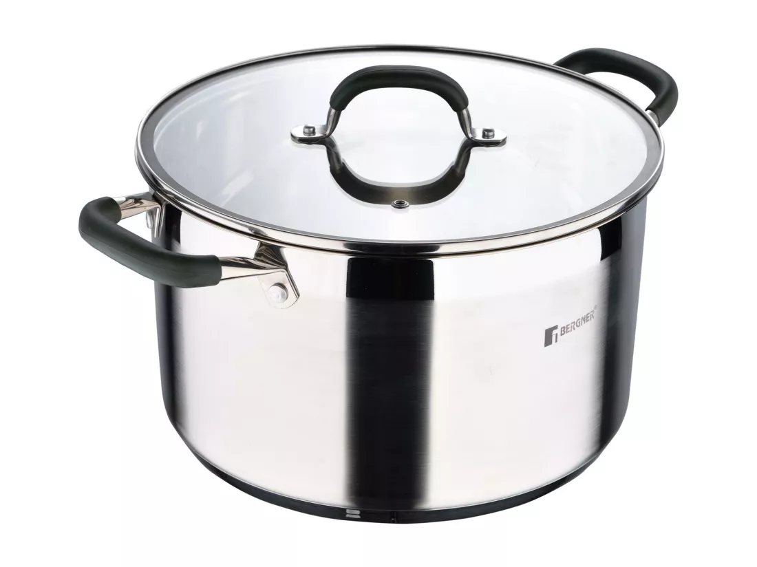 Marmite Ø28x16,5cm 9,5Len MIDNIGHT inox avec couvercle Bergner