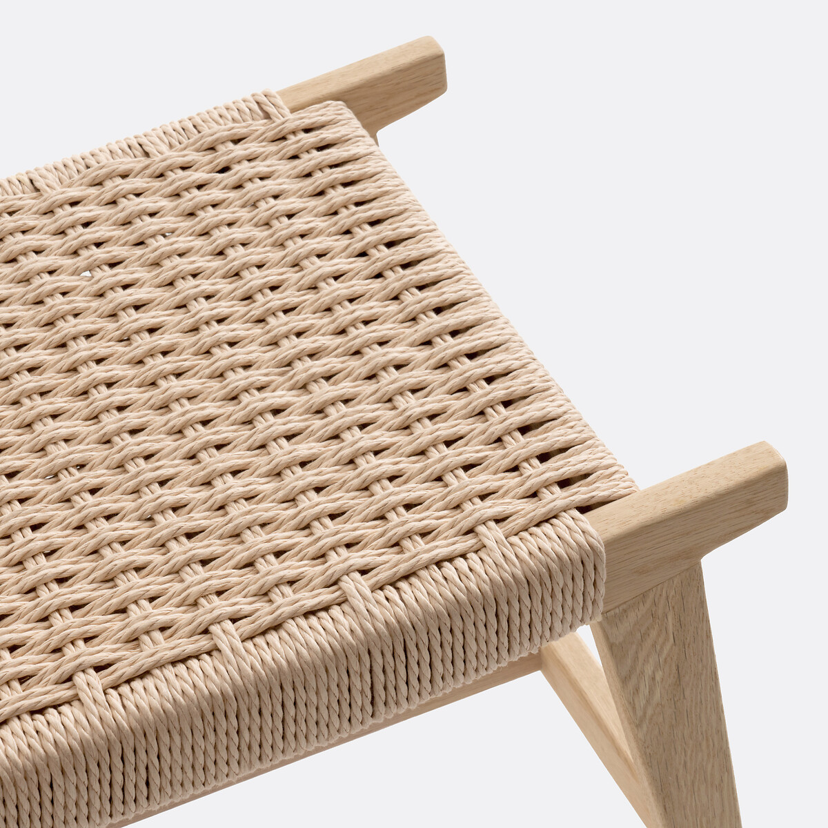 LA REDOUTE INTERIEURS<br>Banqueta em carvalho e vime, Kyoto