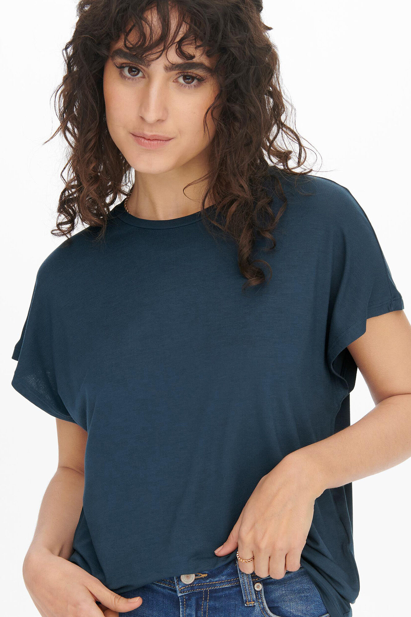 Camiseta de gola redonda