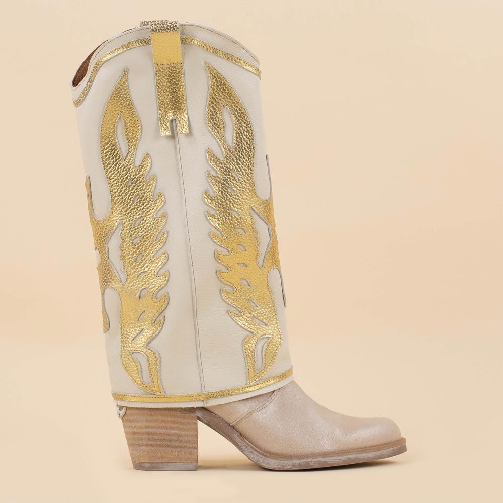 Nemonic 2381 boots champagne - beige